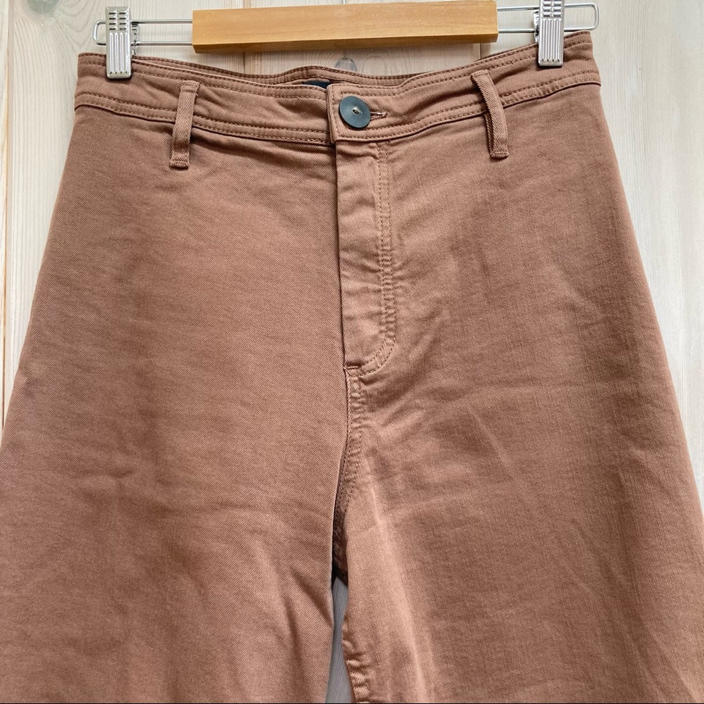 Massimo Dutti High Rise Brown Jeans View 5
